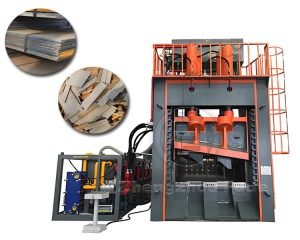 How does the gantry shearing machine work?