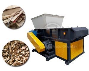 Single shaft wood shredder