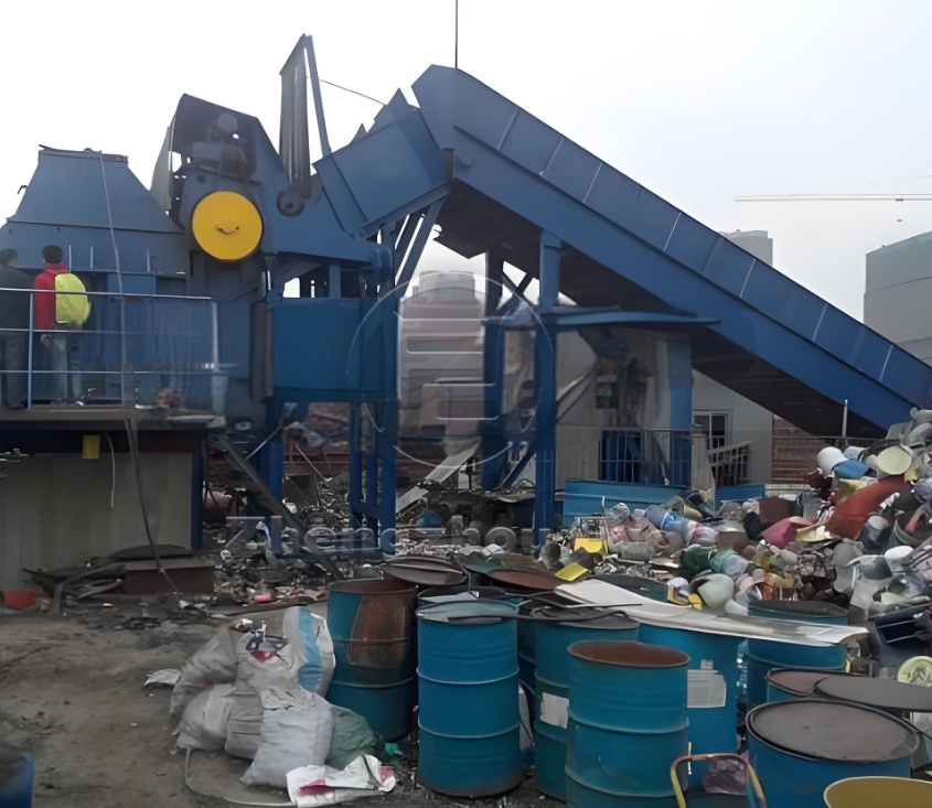 Metal crushing production line