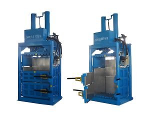 What is the vertical hydraulic baler used for?