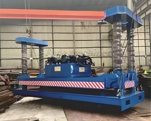 How does the car flattening machine work