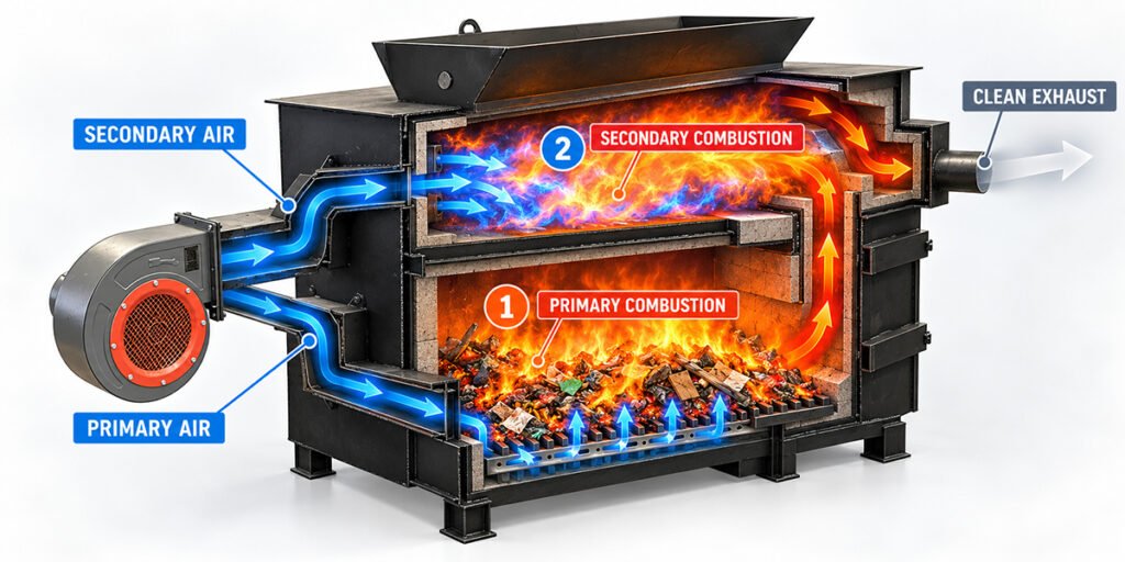 How Does a Smokeless Waste Incinerator Work?（images 3）